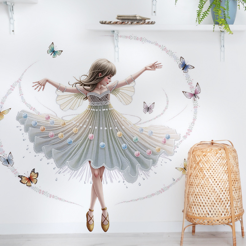 Baby Nursery Decor Girl - Pegatinas de vinilo para pared de
