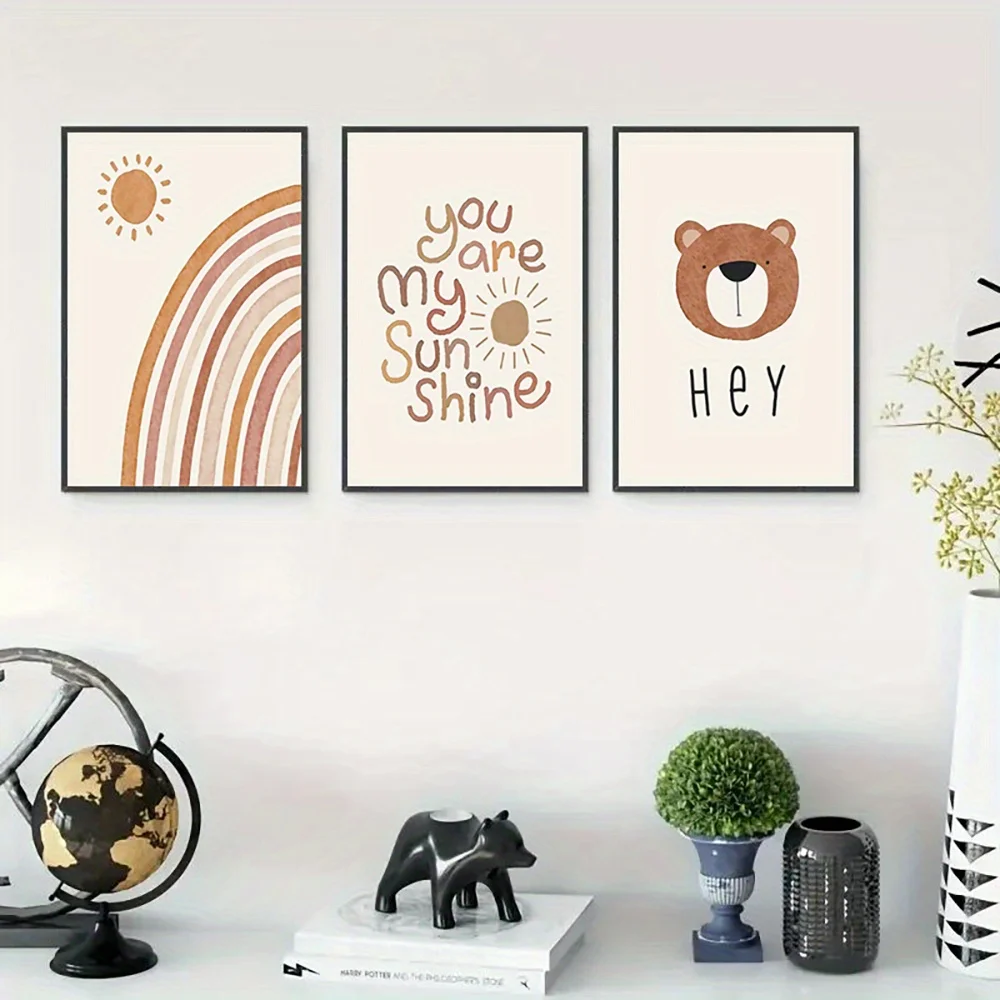 Baby Nursery Frames - (Juego de 3 piezas sin marco)