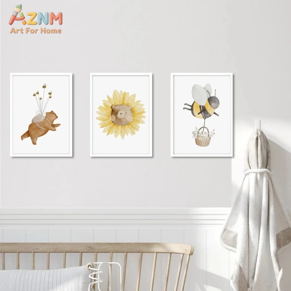 AZNM-Arte de pared en lienzo c - Baby Nursery Frames reseña y precio