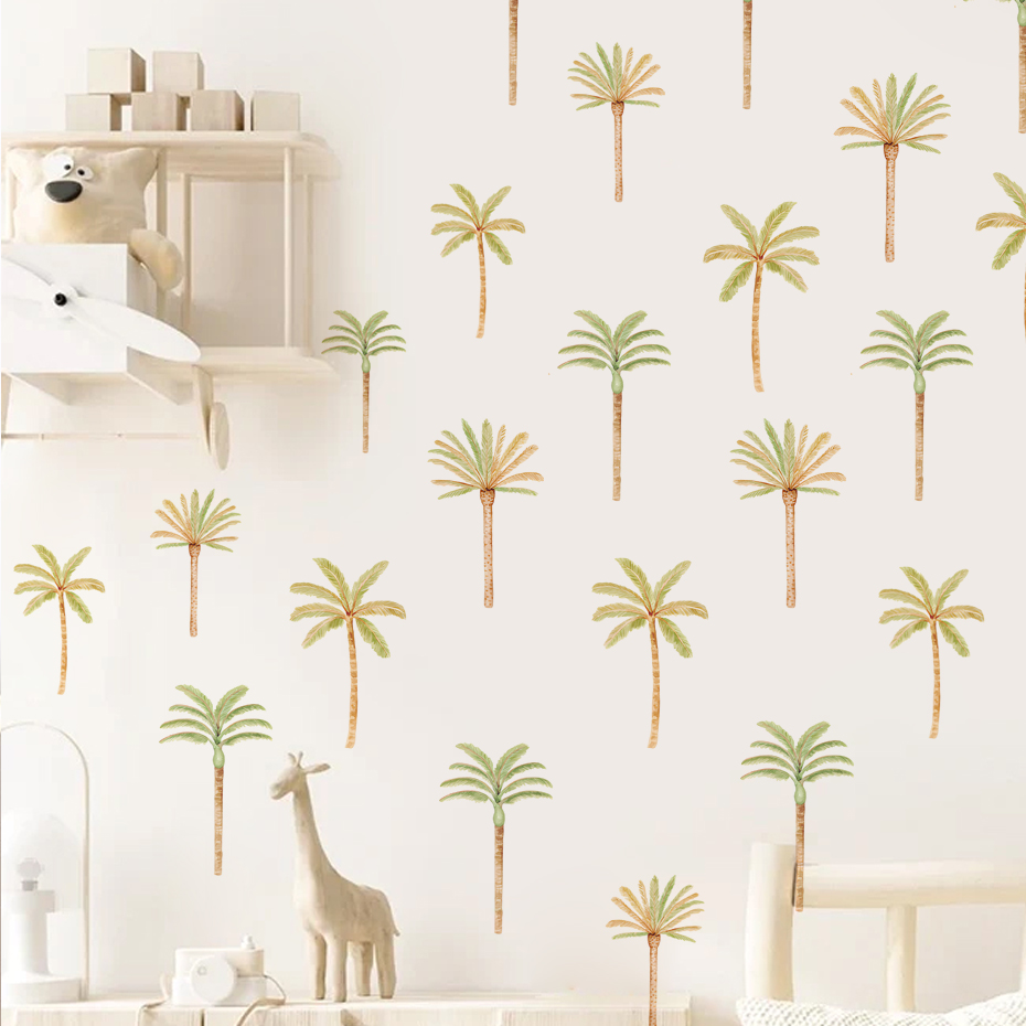 Pegatina de pared de palmera d - Baby Nursery Decor Girl reseña y precio