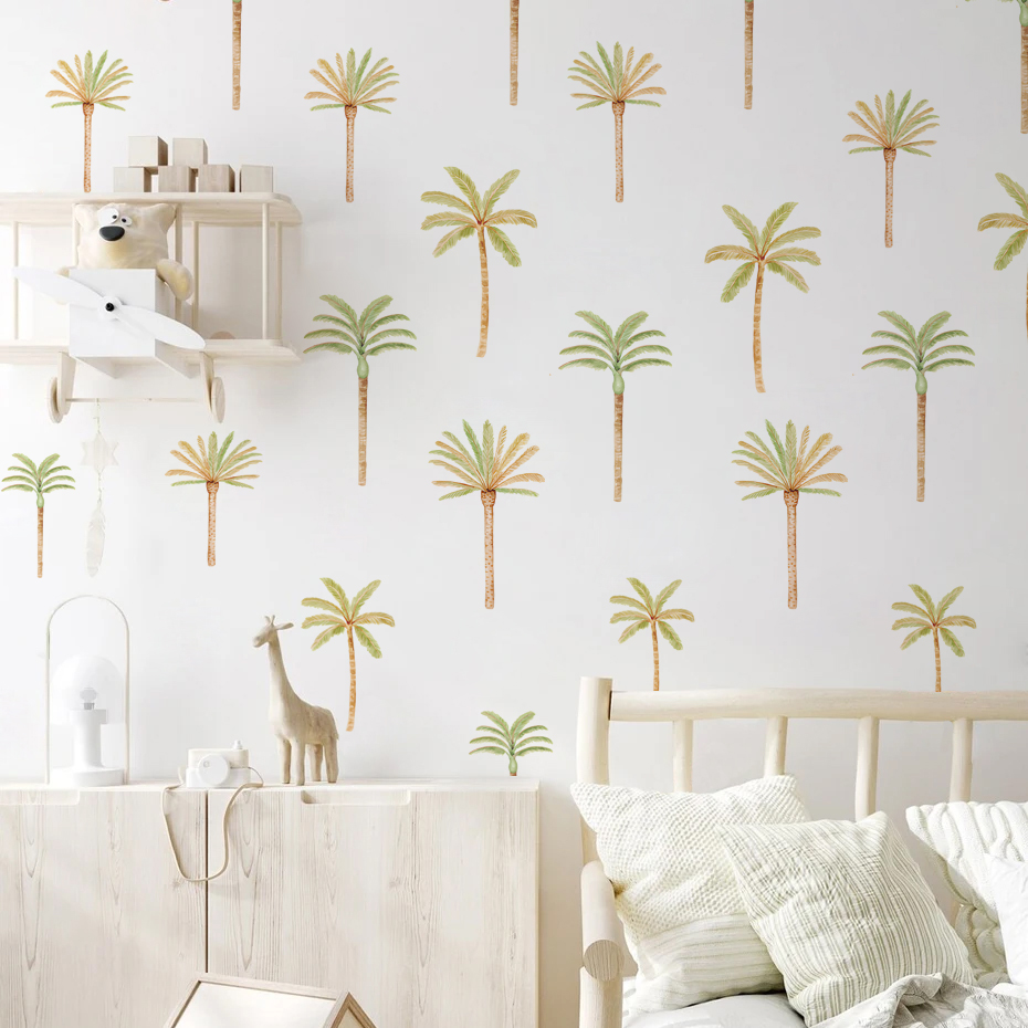 Pegatina de pared de palmera d - Baby Nursery Decor Girl reseña y precio