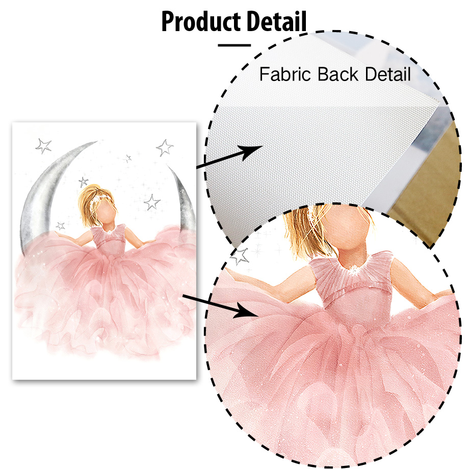 Ángel rosa niña sol Luna nube  - Baby Nursery Decor Girl reseña y precio