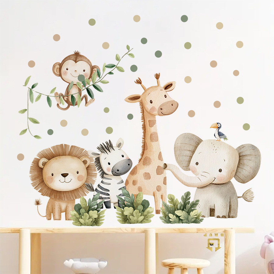 Pegatinas de pared de animales - Baby Nursery Boy reseña y precio