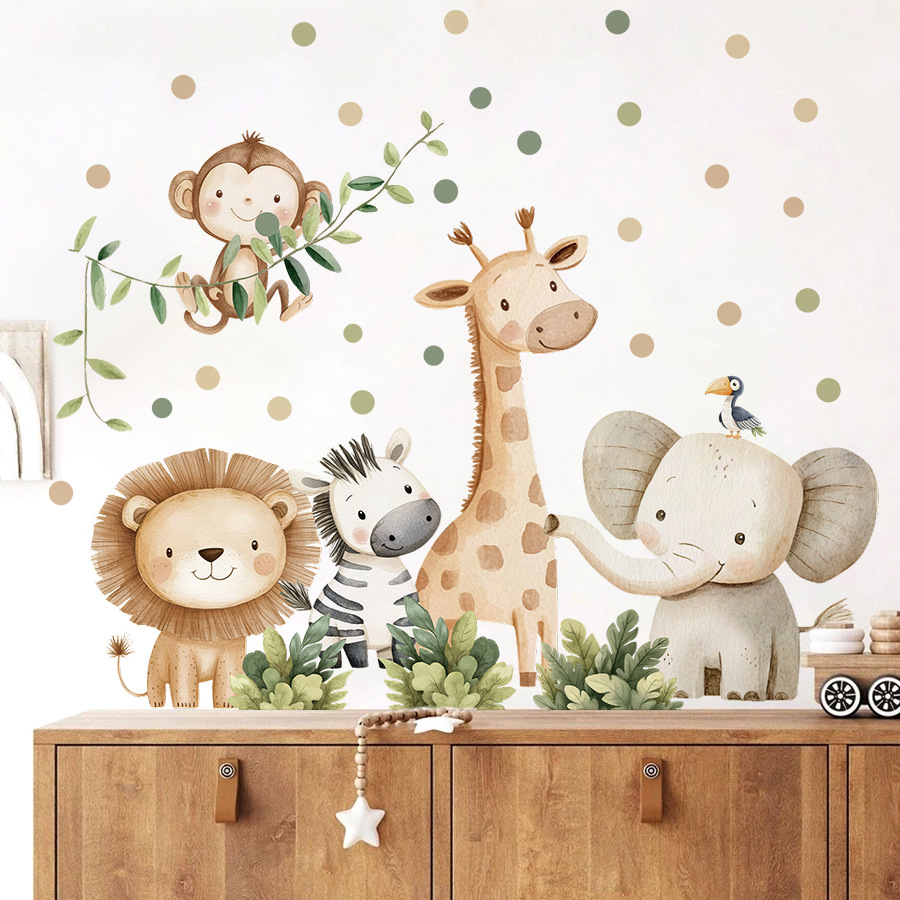 Pegatinas de pared de animales - Baby Nursery Boy reseña y precio