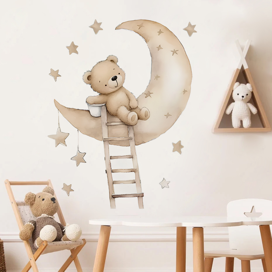 Lindo oso estrella nube pegati - Baby Nursery Decor Girl reseña y precio