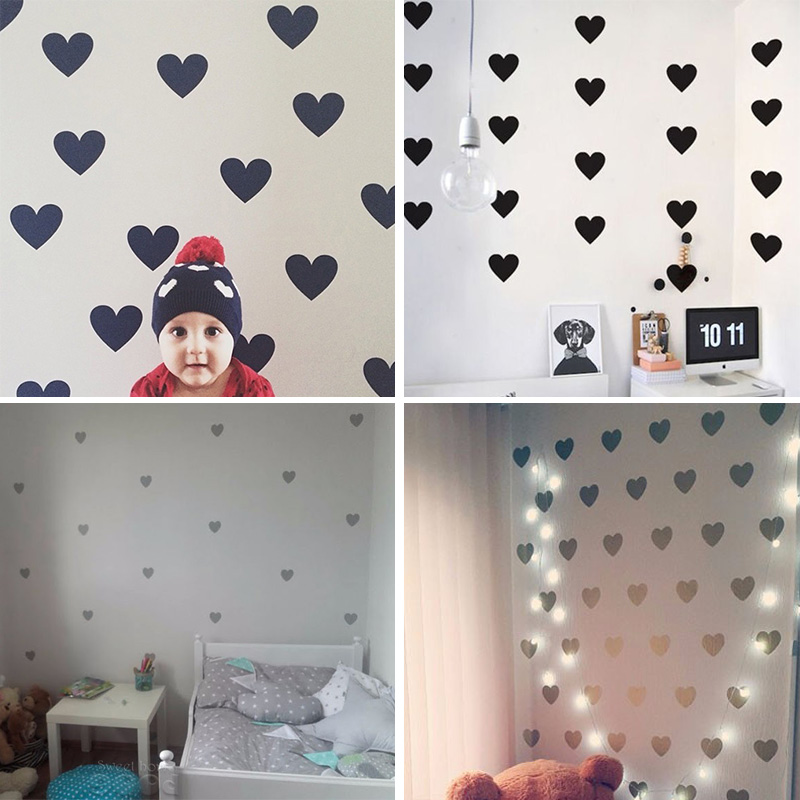 Pegatinas decorativas de coraz - Baby Nursery Decor Girl reseña y precio