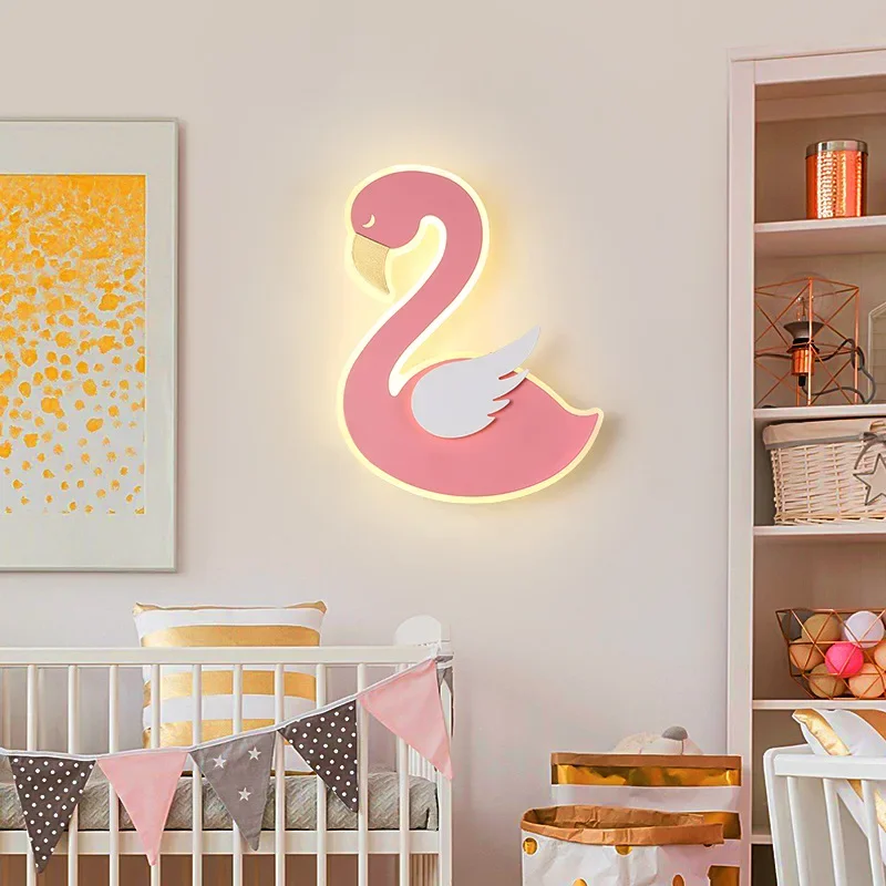 Lámpara de pared LED Flamingo, - Baby Nursery Light Fixture reseña y precio